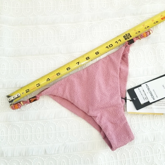 Vix Firenze Nicole Flora Bikini Beaded Tortoise Shell NWT Swim Strapoy Cutout - Picture 14 of 16